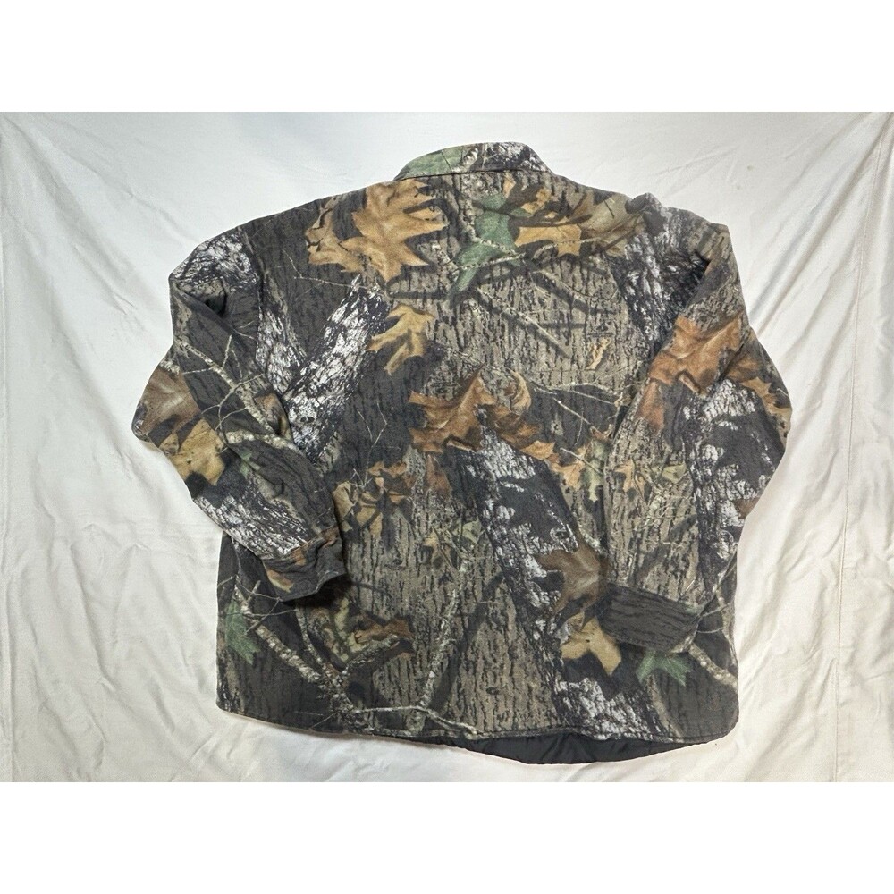 Vintage Cabelas Shirt Mens 2XLarge Camo Faded Chamois Flannel USA 90s Hunting - Picture 7 of 10
